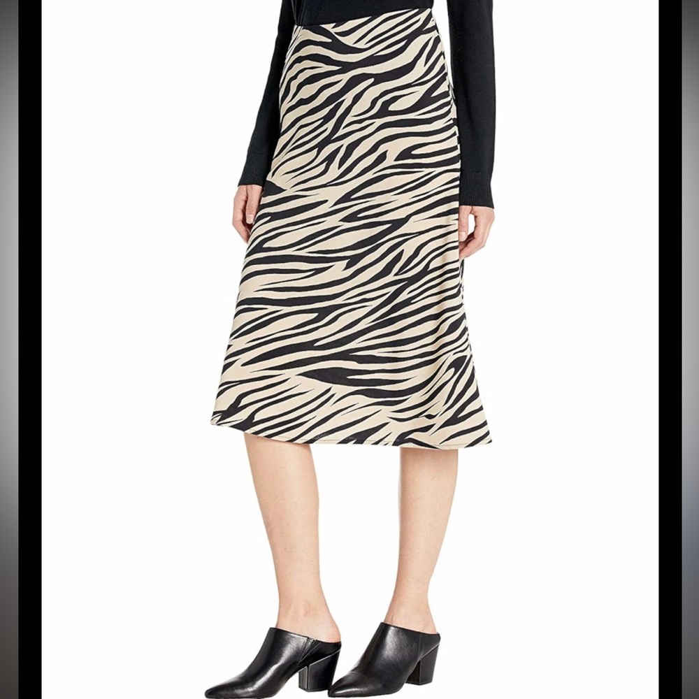 Sanctuary Black and Cream Zebra A-Line Skirt